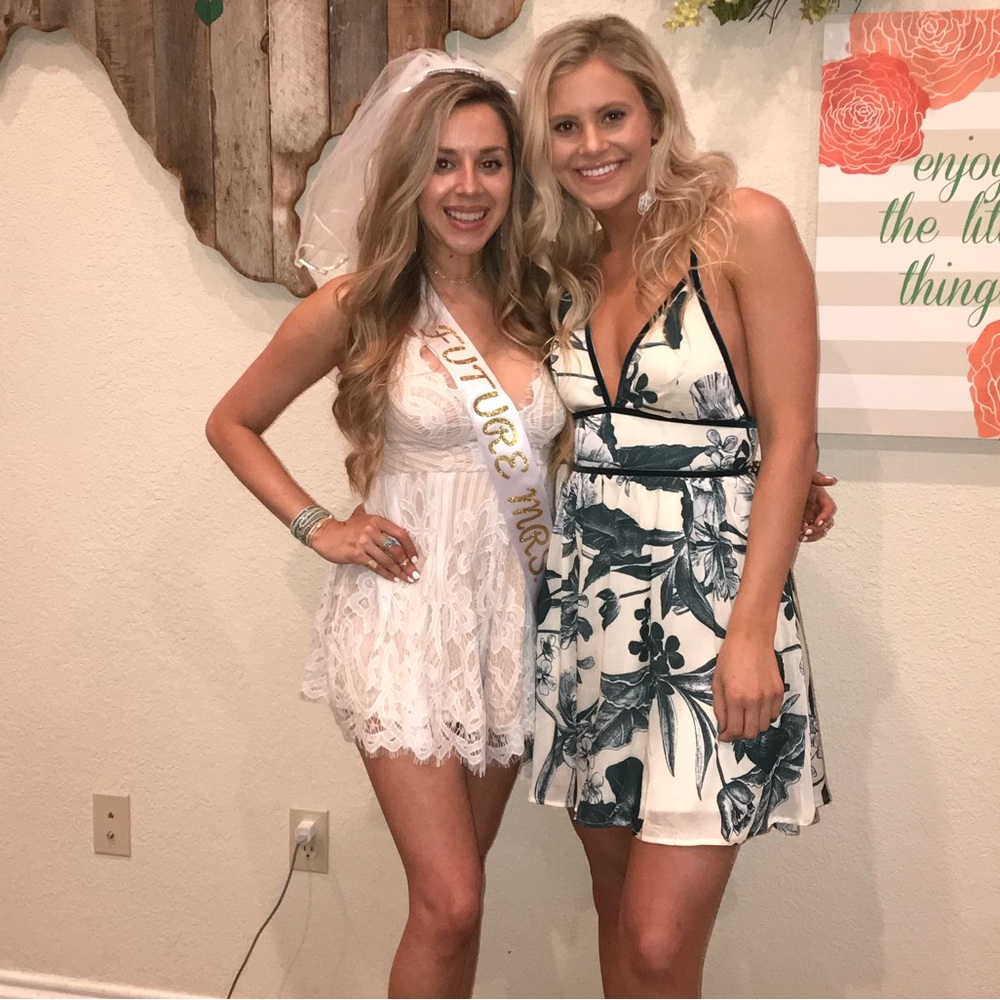 White lace romper